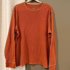 Timberland Vintage Rust Orange Waffle Knit Oversized Fall Outdoor Size XLT